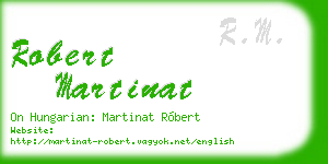 robert martinat business card